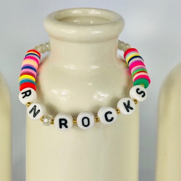 Ashley Jane Milan Jewelry - RN•Rocks Thankful Covid-19 CoronaVirus Bracelet